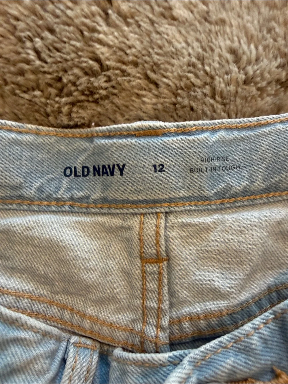 Old Navy High-Rise Distressed Denim Shorts – Size 12 Girls
